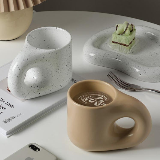 Cream Toffee Chunky Mug-Drinkware- A Bit Sleepy | Homedecor Concept Store