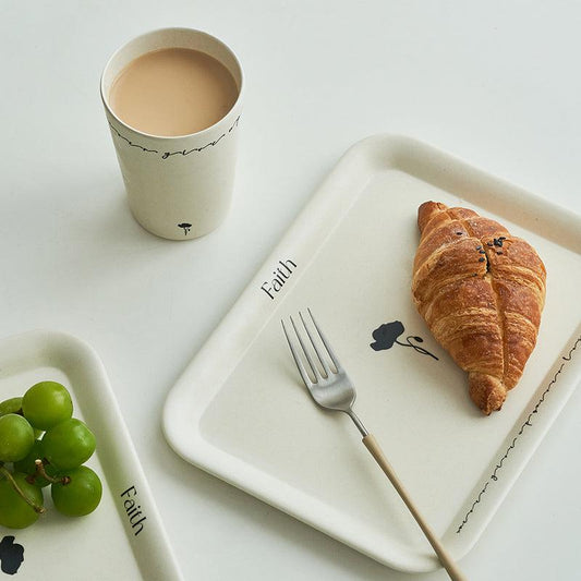 Momo - Bamboo Fiber Coffee Cup Food Tray Set-Tableware- A Bit Sleepy | Homedecor Concept Store