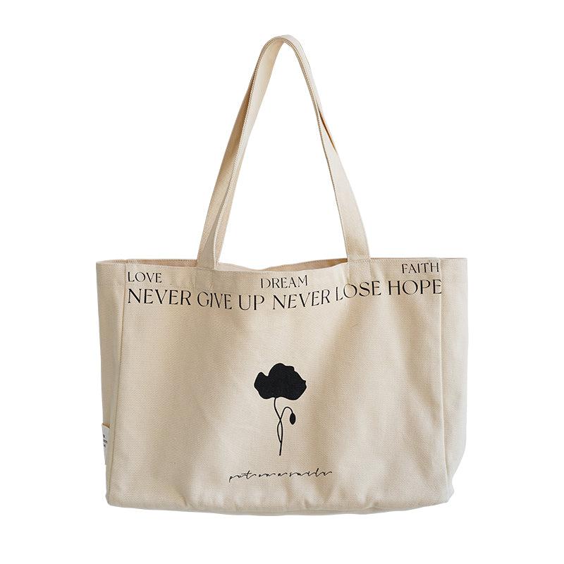 Momo - Spring Flower Canvas Tote Bag-Outdoor- A Bit Sleepy | Homedecor Concept Store