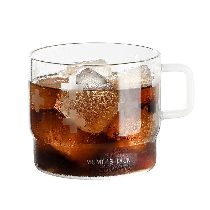 Momo - Wave Point Glass Mug-Drinkware- A Bit Sleepy | Homedecor Concept Store