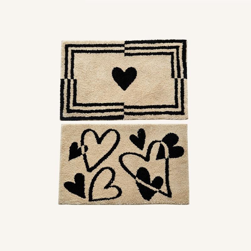 Momo - Wonderful Love Heart Tufted Doormat-Textiles- A Bit Sleepy | Homedecor Concept Store