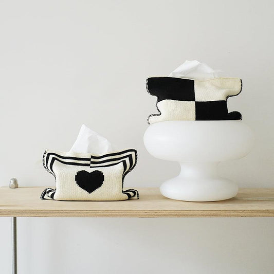 Momo - Wonderland Big Heart Knit Tissue Holder-Furnishings- A Bit Sleepy | Homedecor Concept Store