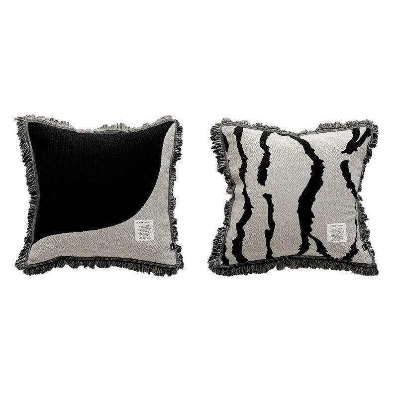 More - Abstract Woven Tassel Throw Pillow-Textiles- A Bit Sleepy | Homedecor Concept Store