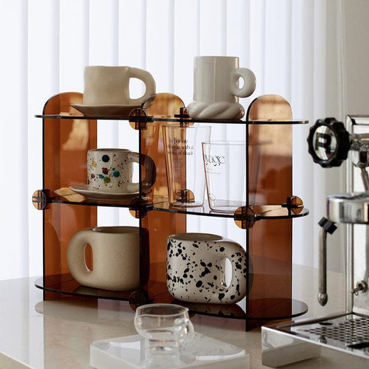 More - Amber Functional Tableware Shelf Sundries Rack-Furnishings- A Bit Sleepy | Homedecor Concept Store