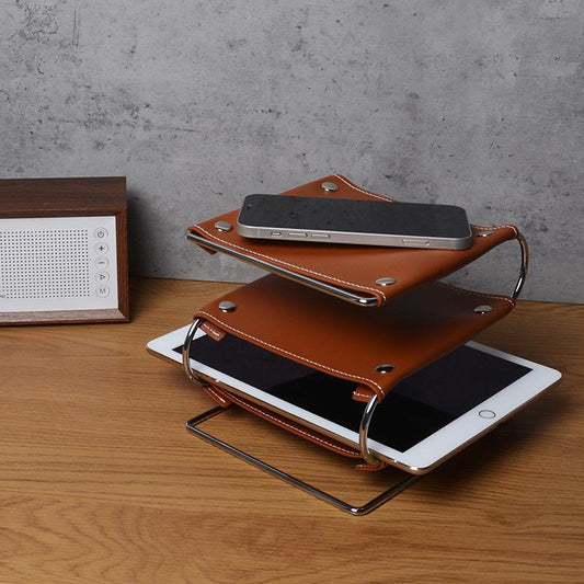 Retro Leather Tray-Furnishings- A Bit Sleepy | Homedecor Concept Store