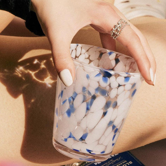 SRM - Blue Ocean Glass Cup-Drinkware- A Bit Sleepy | Homedecor Concept Store
