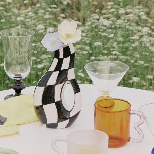 SRM - Checkerboard Vase-Furnishings- A Bit Sleepy | Homedecor Concept Store
