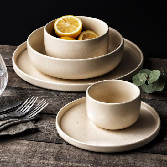 SÃĐsame Stoneware Dinner Set-Tableware- A Bit Sleepy | Homedecor Concept Store