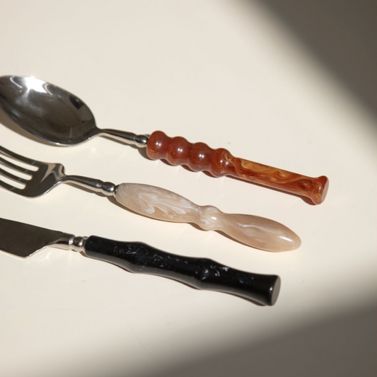 More - Gemma Jade Medieval Glaze Silverware Set-Tableware- A Bit Sleepy | Homedecor Concept Store