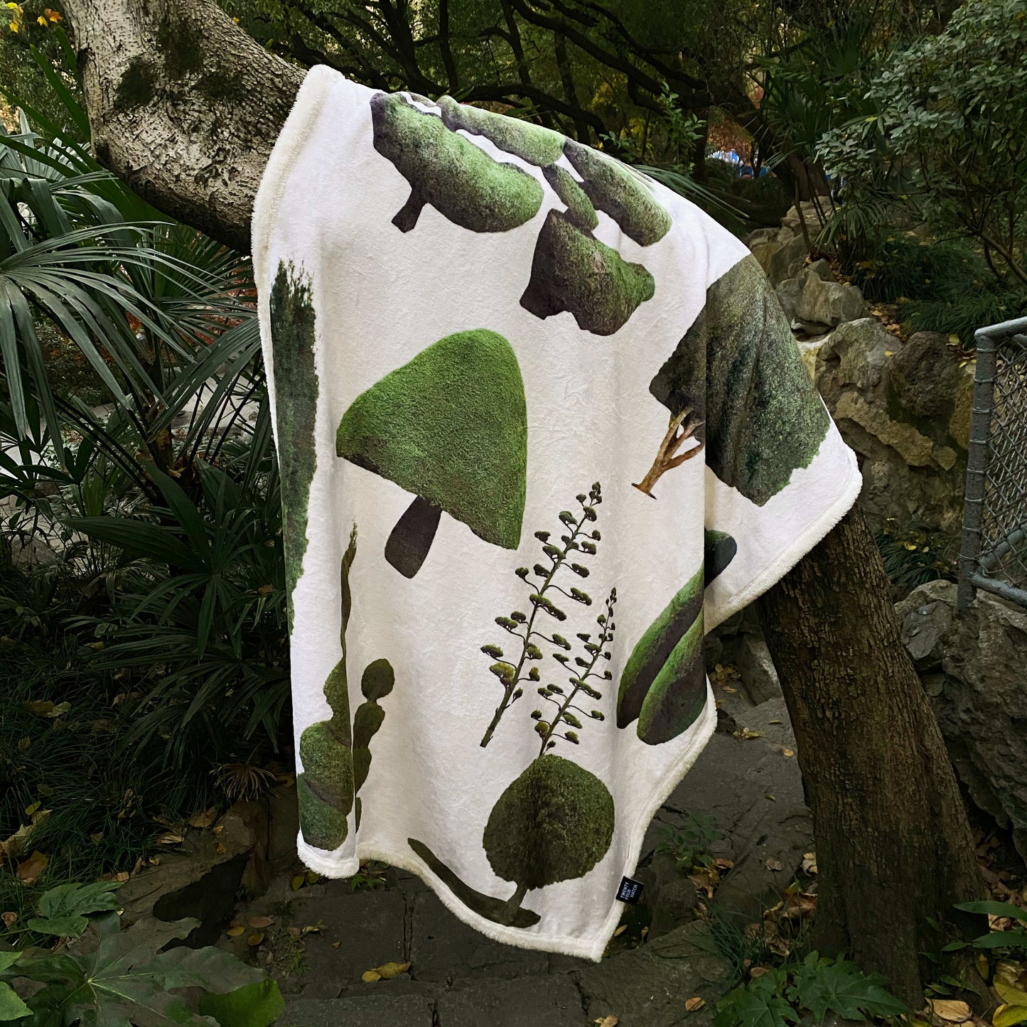 24 - Trees and Trees Flannel Blanket-Textiles- A Bit Sleepy | Homedecor Concept Store