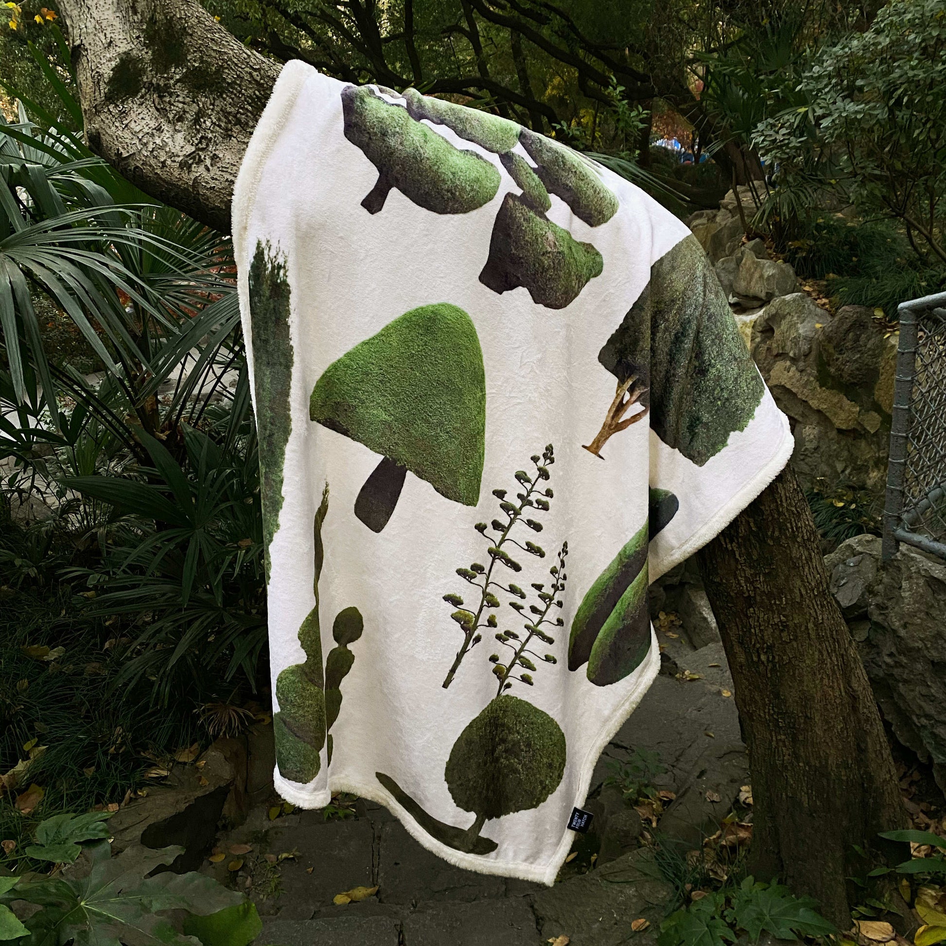 24 - Trees and Trees Flannel Blanket-Textiles- A Bit Sleepy | Homedecor Concept Store