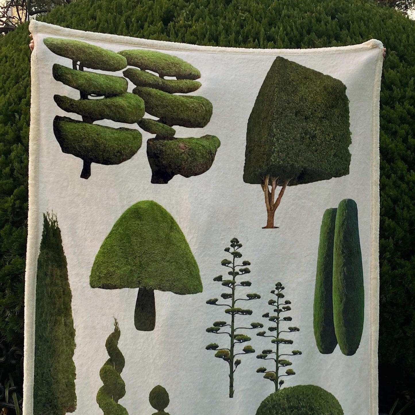 24 - Trees and Trees Flannel Blanket-Textiles- A Bit Sleepy | Homedecor Concept Store
