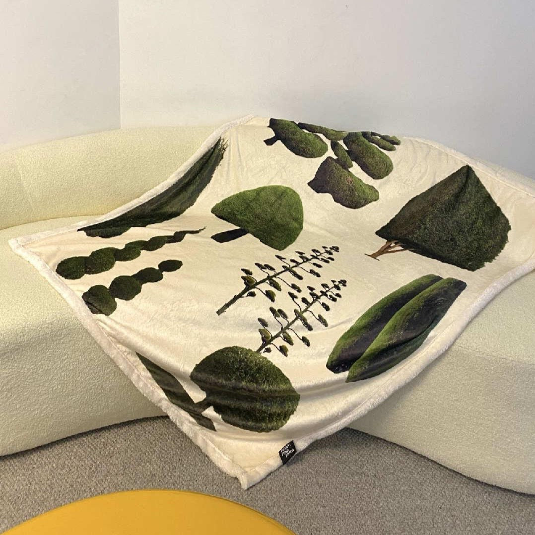 24 - Trees and Trees Flannel Blanket-Textiles- A Bit Sleepy | Homedecor Concept Store