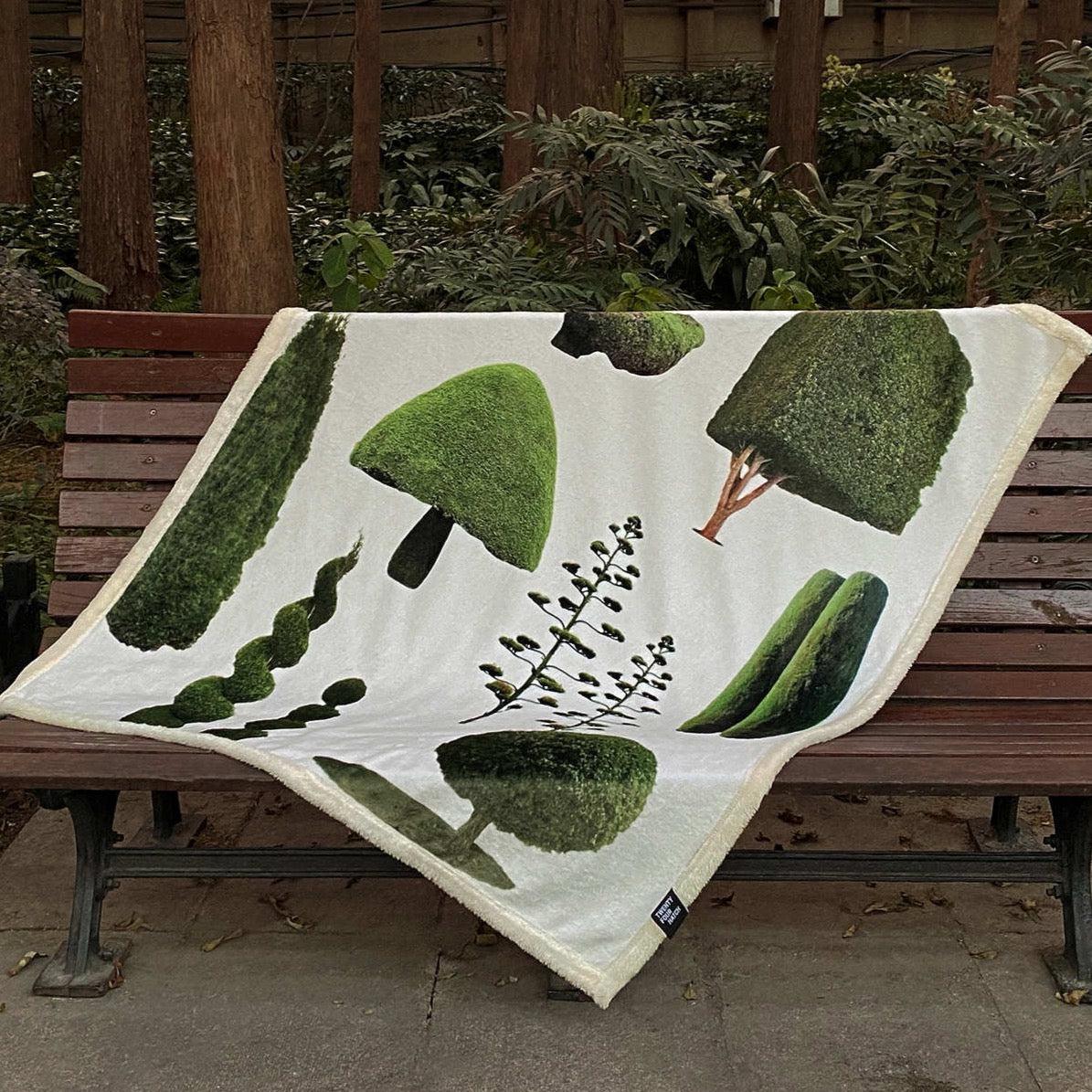 24 - Trees and Trees Flannel Blanket-Textiles- A Bit Sleepy | Homedecor Concept Store