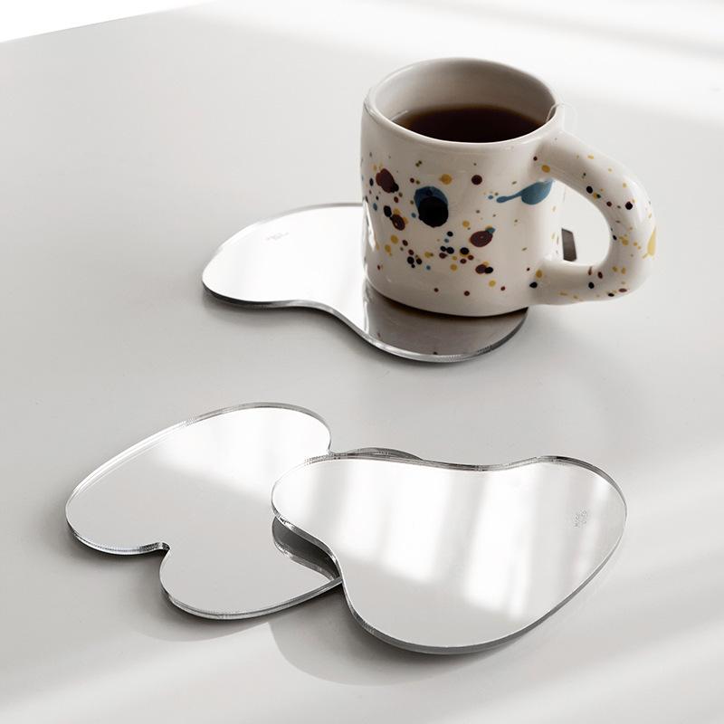 Asymmetric Reflective Coaster-Kitchenware- A Bit Sleepy | Homedecor Concept Store