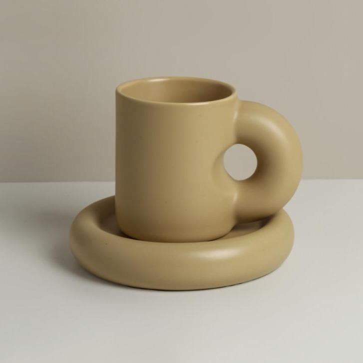 Cream Toffee Chunky Mug-Drinkware- A Bit Sleepy | Homedecor Concept Store
