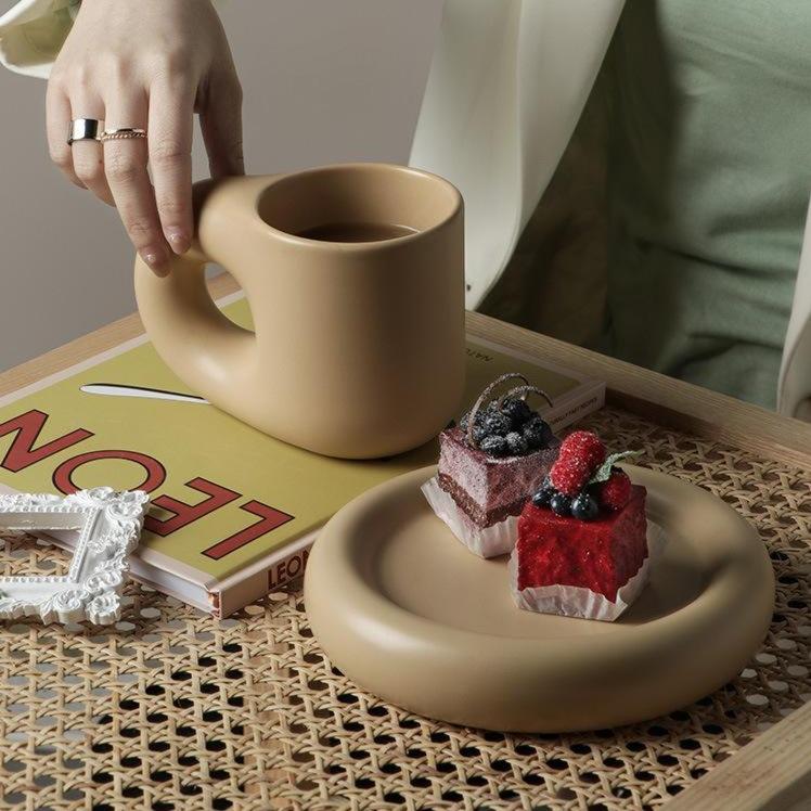 Cream Toffee Chunky Mug-Drinkware- A Bit Sleepy | Homedecor Concept Store
