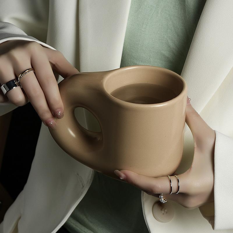 Cream Toffee Chunky Mug-Drinkware- A Bit Sleepy | Homedecor Concept Store