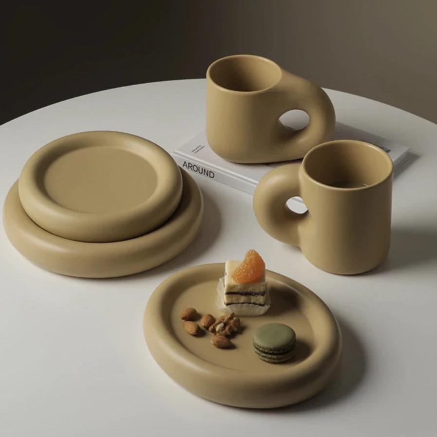 Cream Toffee Chunky Mug-Drinkware- A Bit Sleepy | Homedecor Concept Store