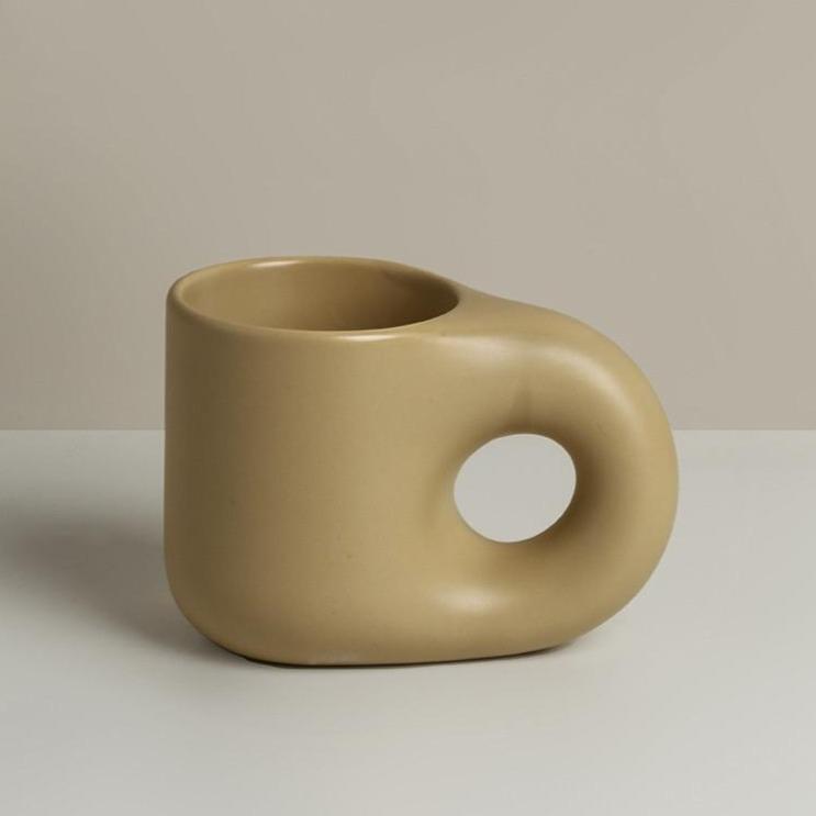 Cream Toffee Chunky Mug-Drinkware- A Bit Sleepy | Homedecor Concept Store