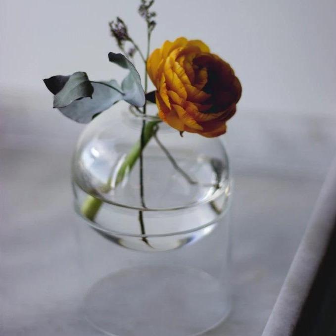Crystal Ball Flower Art Vase-Furnishings- A Bit Sleepy | Homedecor Concept Store