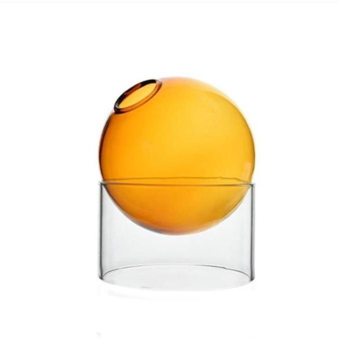 Crystal Ball Flower Art Vase-Furnishings- A Bit Sleepy | Homedecor Concept Store
