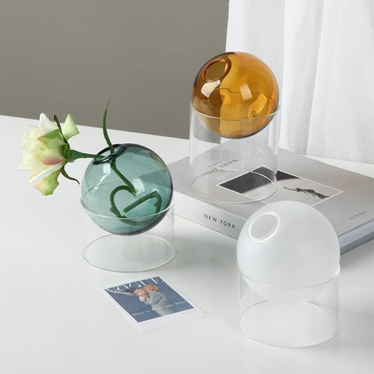 Crystal Ball Flower Art Vase-Furnishings- A Bit Sleepy | Homedecor Concept Store