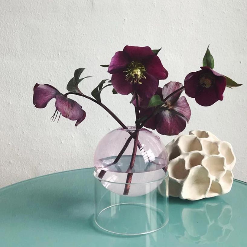 Crystal Ball Flower Art Vase-Furnishings- A Bit Sleepy | Homedecor Concept Store