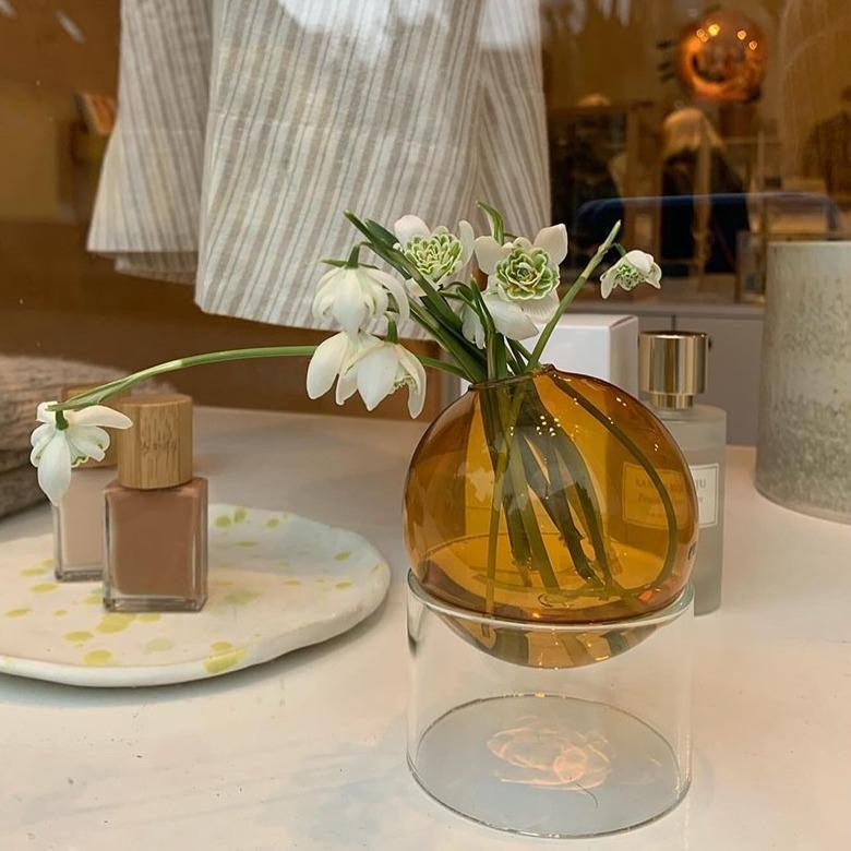 Crystal Ball Flower Art Vase-Furnishings- A Bit Sleepy | Homedecor Concept Store