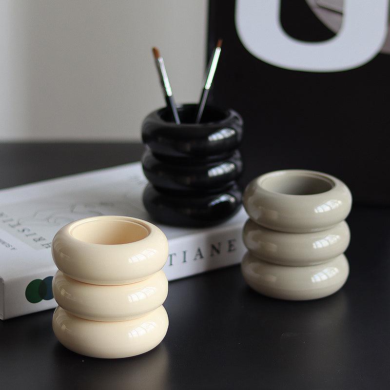 EP Home - Chunky Donuts Cosmetic Brush Container Storage-Furnishings- A Bit Sleepy | Homedecor Concept Store