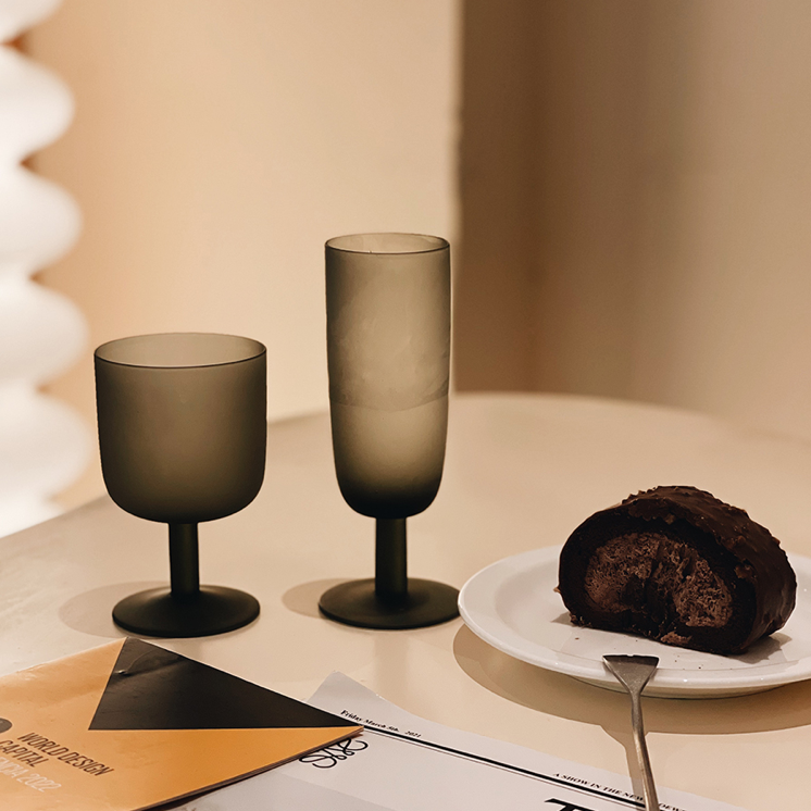 HMS - Ash Frosted Glassware-Drinkware- A Bit Sleepy | Homedecor Concept Store