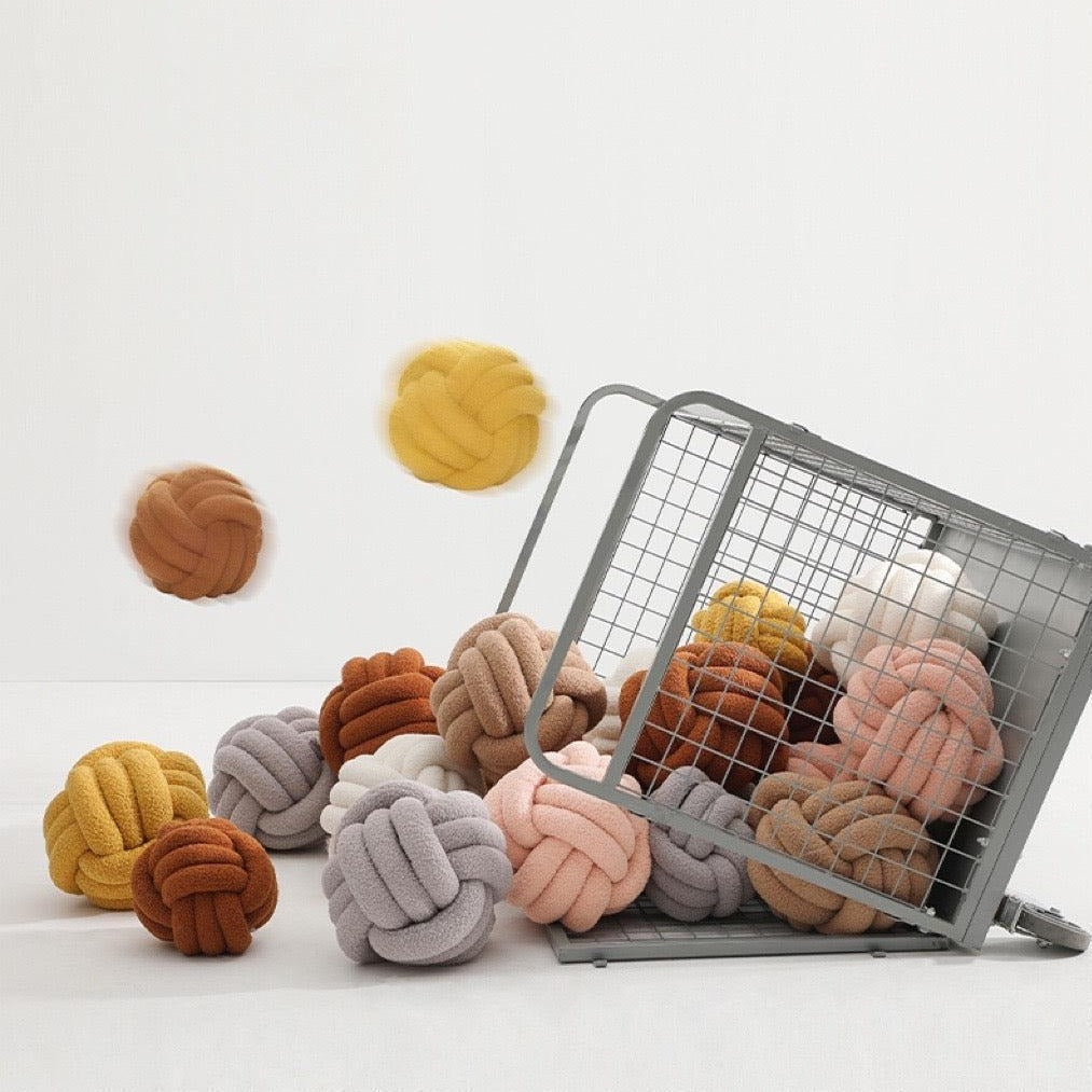 Living - Puff Knot Ball-Textiles- A Bit Sleepy | Homedecor Concept Store
