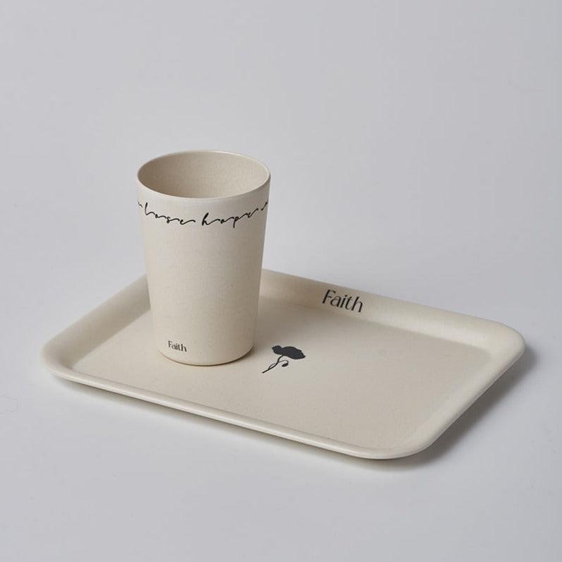 Momo - Bamboo Fiber Coffee Cup Food Tray Set-Tableware- A Bit Sleepy | Homedecor Concept Store