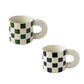 Momo - Checkerboard Ceramic Mug-Drinkware- A Bit Sleepy | Homedecor Concept Store
