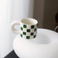 Momo - Checkerboard Ceramic Mug-Drinkware- A Bit Sleepy | Homedecor Concept Store