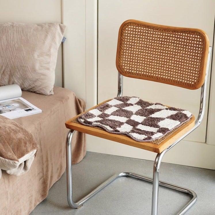 Momo - Checkerboard Seat Cushion-Textiles- A Bit Sleepy | Homedecor Concept Store