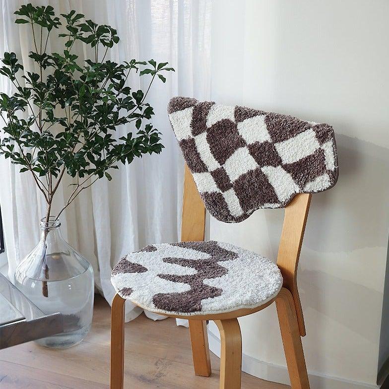 Momo - Checkerboard Seat Cushion-Textiles- A Bit Sleepy | Homedecor Concept Store