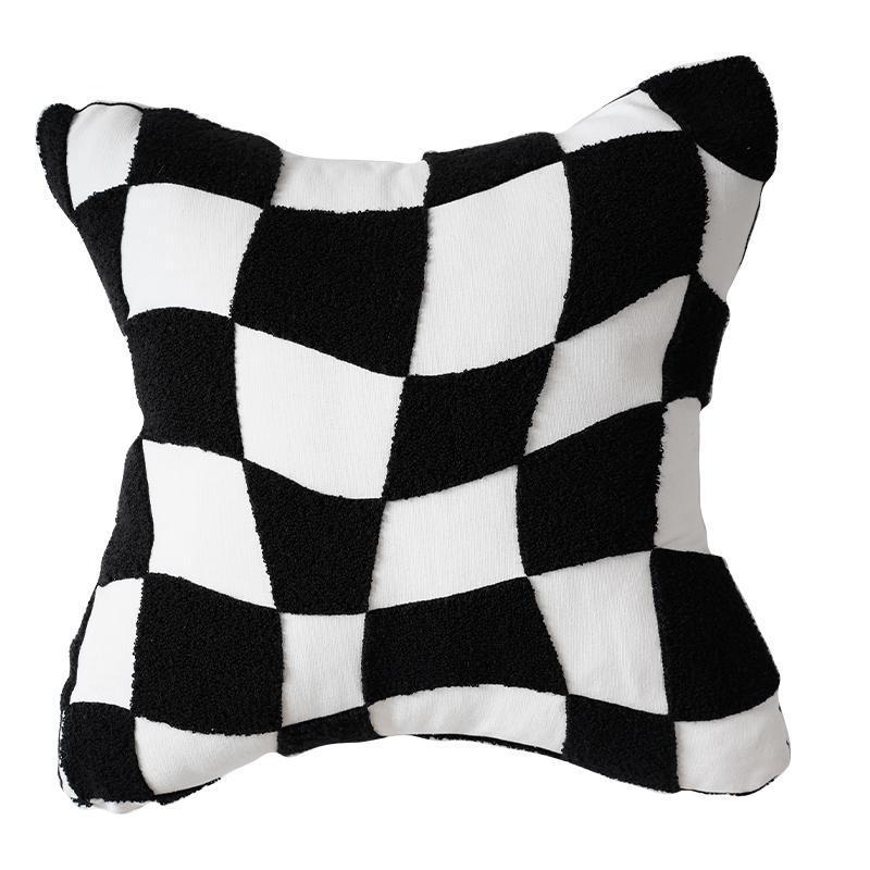 Momo - Checkered Cushion Series-Furnishings- A Bit Sleepy | Homedecor Concept Store