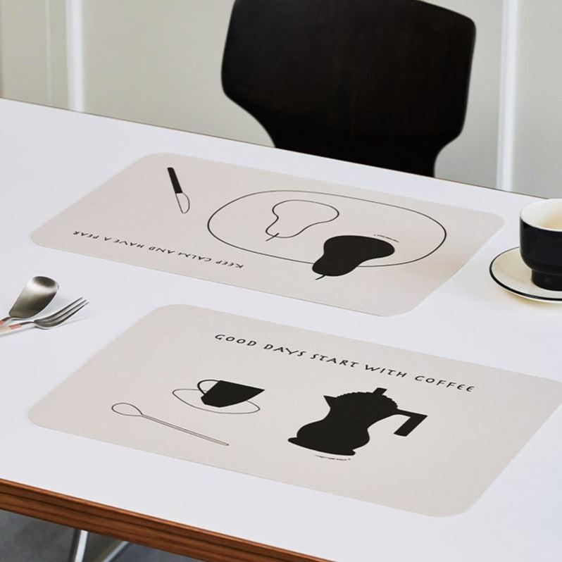 Momo - Coffee and Pear Waterproof Table Mat-Kitchenware- A Bit Sleepy | Homedecor Concept Store