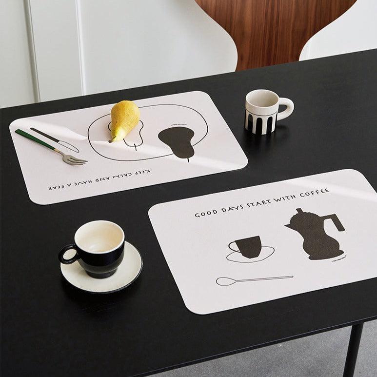 Momo - Coffee and Pear Waterproof Table Mat-Kitchenware- A Bit Sleepy | Homedecor Concept Store