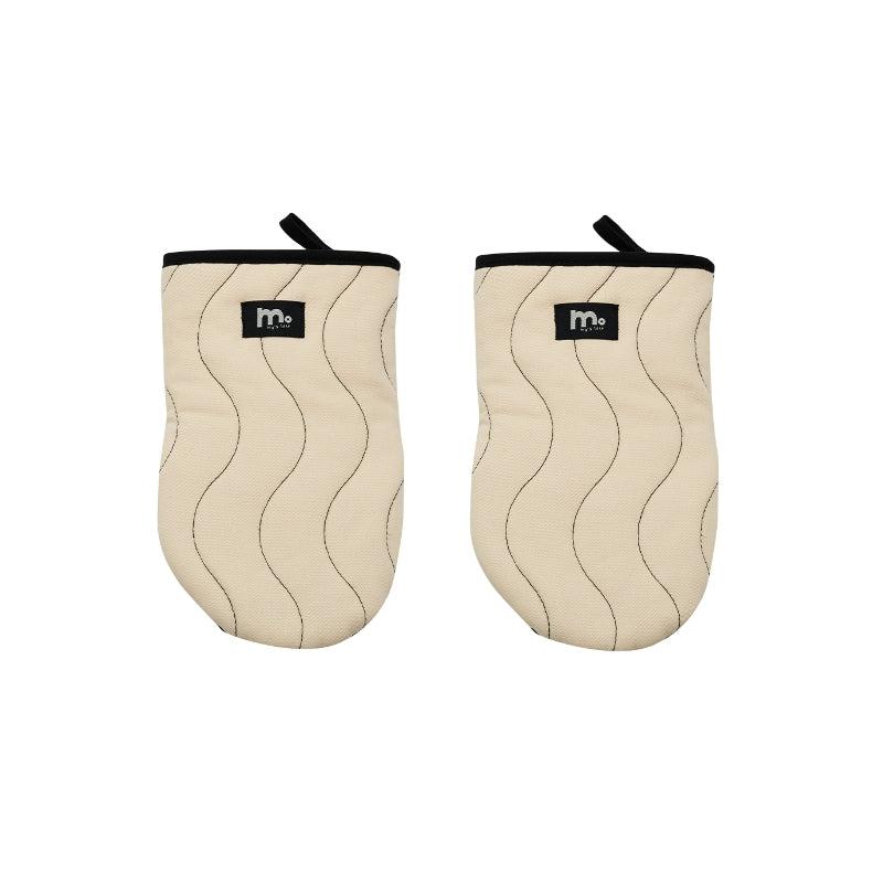 Momo - Cream White Ins Cotton Canvas Quilted Potholder-Kitchenware- A Bit Sleepy | Homedecor Concept Store