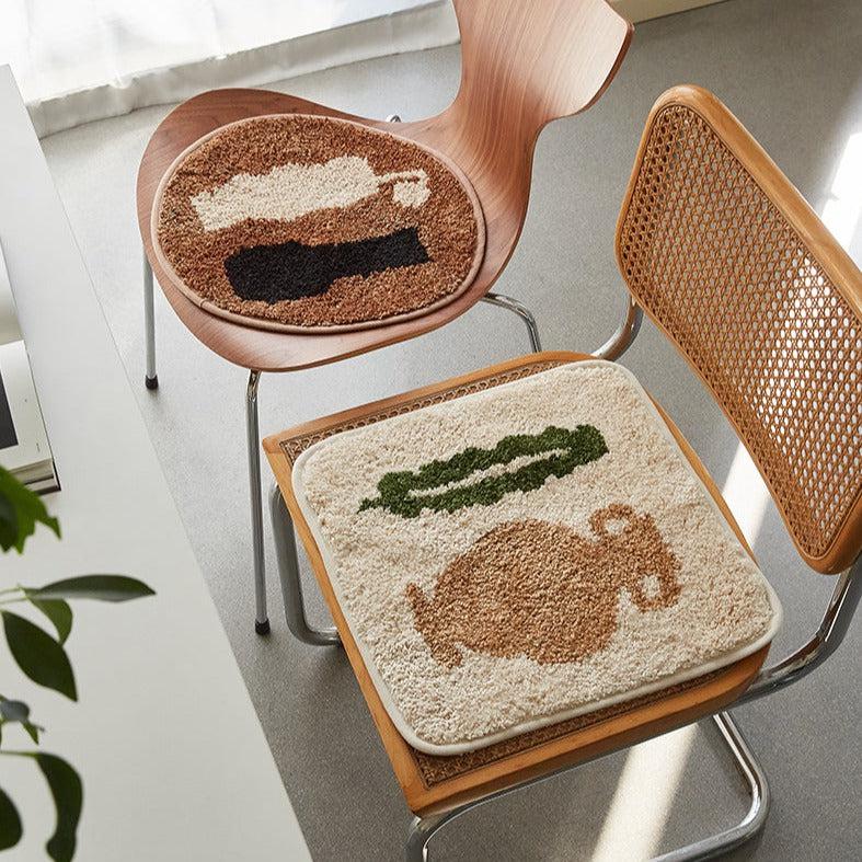 Momo - Earth Tone Vase Tufted Seat Cushion-Textiles- A Bit Sleepy | Homedecor Concept Store