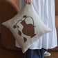 Momo - Embroidery Linen Throw Pillow-Textiles- A Bit Sleepy | Homedecor Concept Store