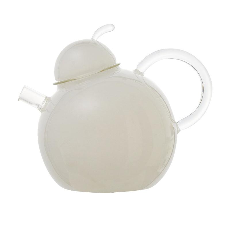 Momo - Fat Pear Round Glass Teapot Set-Drinkware- A Bit Sleepy | Homedecor Concept Store