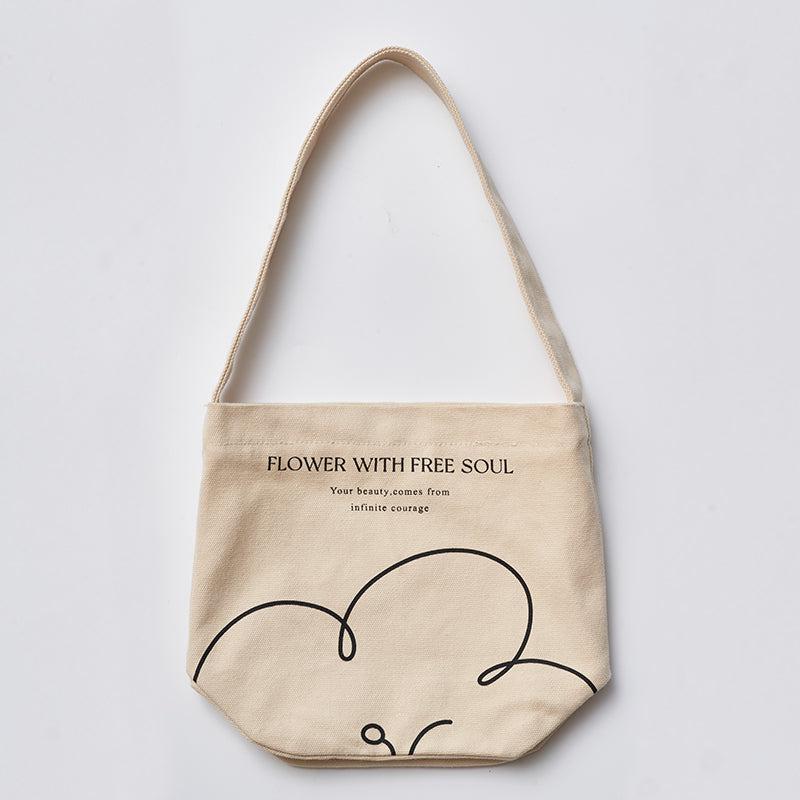 Momo - Flower Soul Canvas Tote Bag-Outdoor- A Bit Sleepy | Homedecor Concept Store
