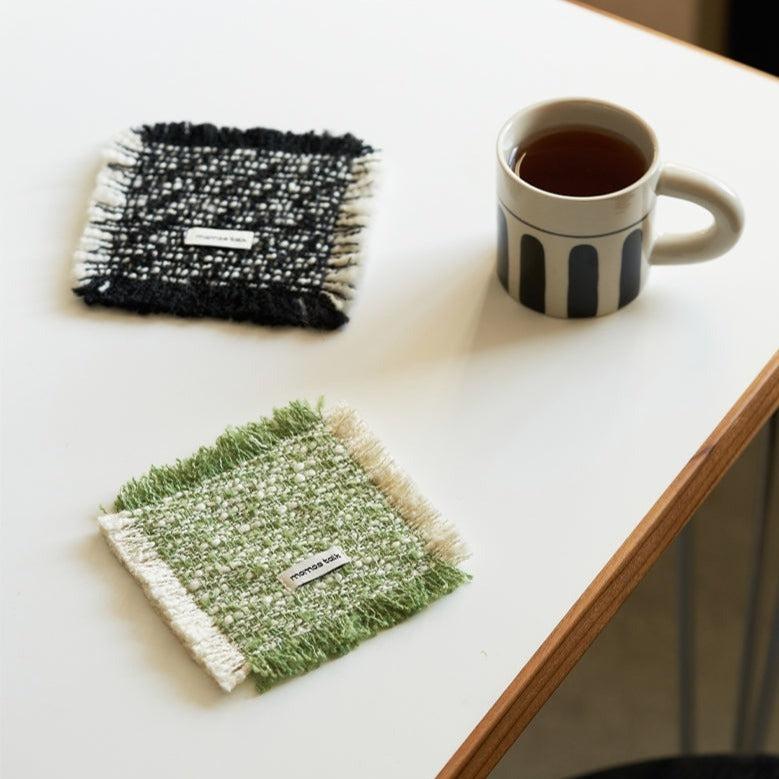 Momo - French Tassel Woven Coaster-Kitchenware- A Bit Sleepy | Homedecor Concept Store