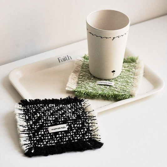 Momo - French Tassel Woven Coaster-Kitchenware- A Bit Sleepy | Homedecor Concept Store