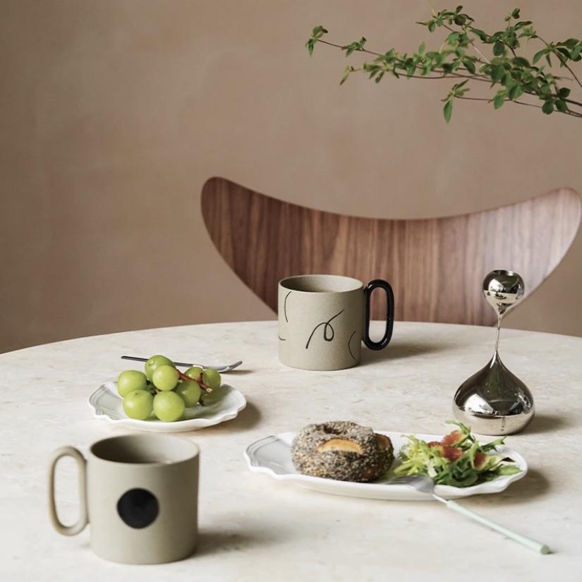 Momo - Geometry Sandy Mug-Drinkware- A Bit Sleepy | Homedecor Concept Store