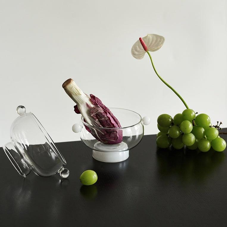 Momo - Jadeite Globe Glass Dessert Bowl-Kitchenware- A Bit Sleepy | Homedecor Concept Store