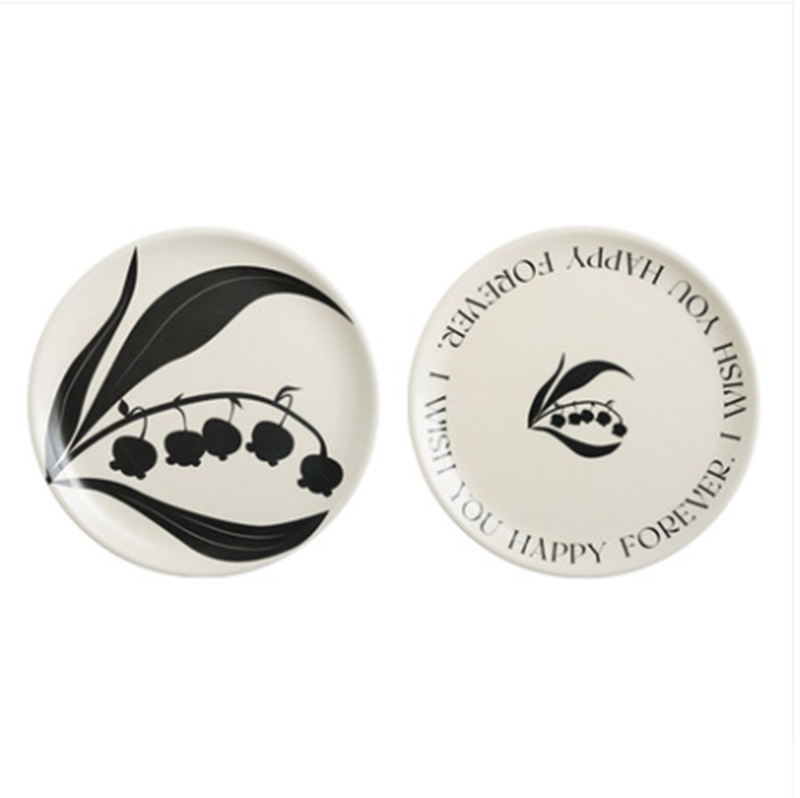 Momo - Lily of the Valley Plate-Tableware- A Bit Sleepy | Homedecor Concept Store